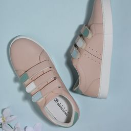 Tokyo Talkies Women Pink PU Sneakers-image-67