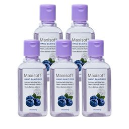 Maxisoft Set Of 5 Blueberry Hand Sanitizers To Clear Bacteria & Germs - 60ml Each-image-22