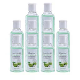Maxisoft Set Of 10 Green Apple Hand Sanitizers To Clear Bacteria & Germs - 60ml Each-65