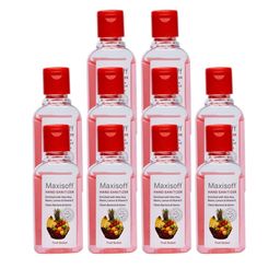 Maxisoft Set Of 10 Fruit Basket Hand Sanitizer Gel To Clear Bacteria & Germs - 60ml Each-60