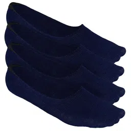 Heelium Men Solid Pack of 4 Odour Free Breathable Low Cut Bamboo No Show Socks-25