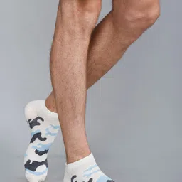 Dollar Socks Men Pack of 3 Patterned Cotton Shoe Liners-image-84