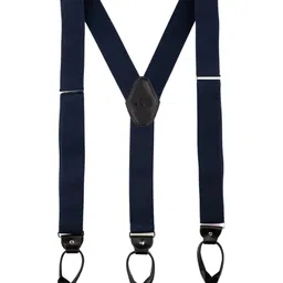 The Tie Hub Men Navy Blue Clip-On Suspenders-image-51