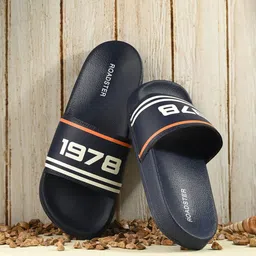 Roadster The Lifestyle Co. Men Typography Printed Sliders-31