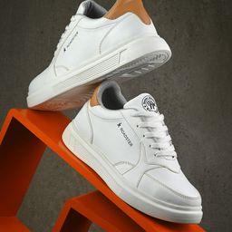 The Roadster Lifestyle Co Women Faux Leather Casual Lace Up Sneakers-image-78