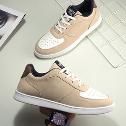 The Roadster Lifestyle Co. Men Beige Round Toe Lightweight Sneakers-image-65