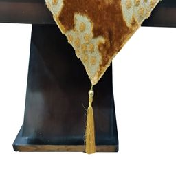 Good Vibes Brown Printed Table Runner image 1