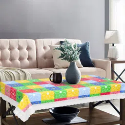 Dakshya Industries Red & Green Printed Rectangle Table Covers image 1