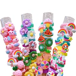 LYTIX Girls Set of 10 Assorted Ponytail Holders-14