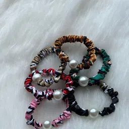 CHANDERKASH Set of 6 Assorted Ponytail Holders-10