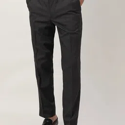 Marks & Spencer Men Mid-Rise Cotton Formal Trousers-picture-18