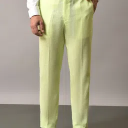 Hangup Men Mid Rise Formal Trousers-image-93