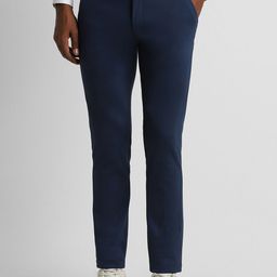 Peter England Men Plain Flat-Front Slim Fit Formal Trouser-picture-6