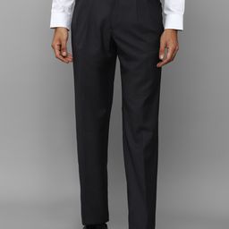 Louis Philippe Men Regular Fit Mid-Rise Plain Formal Trousers-picture-48
