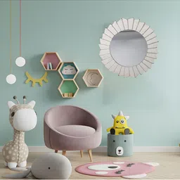 VAS collection home Ethnic Motifs Textured Wooden Wall Mirrors-7