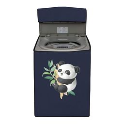 Dakshya Industries Blue & White Panda Printed Washing Machine Cover-picture-8