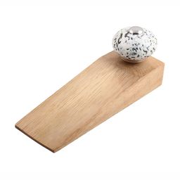 Indianshelf White & Beige Etched Door Stopper-image-21