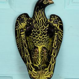Indianshelf Black & Yellow Eagle Door Knocker-image-2