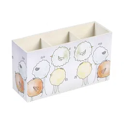 A Tiny Mistake White & Orange Printed Hooks and Holders-image-19