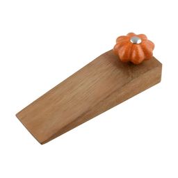 Indianshelf Orange Coloured & Beige Crackle Melon Door Stopper-image-20