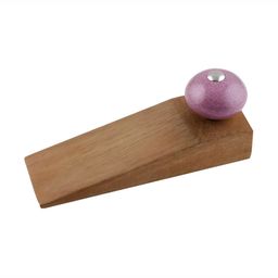 Indianshelf Purple & Beige Crackle Door Stopper-9