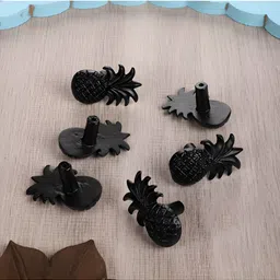 Two Moustaches Black 6 Pieces Iron Cabinet Knobs-50