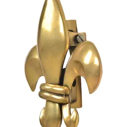 Indianshelf Gold Toned Flower Basket Door Knocker-2