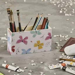 A Tiny Mistake White & Pink Floral Printed Wooden Holder-image-23