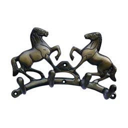 Aakrati Black & Brown Horse Design Aluminum Key Holder-22