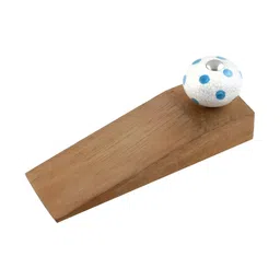 Indianshelf Blue & Beige Polka Dot Printed Door Stoppers-image-67