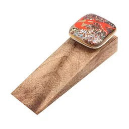 Indianshelf Beige & Orange Fish Printed Door Stopper-image-60