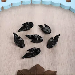 Two Moustaches Black 6 Pieces Iron Cabinet Knobs-image-5