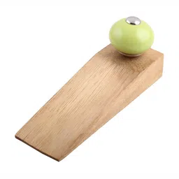 Indianshelf Lime Green & Beige Round Door Stopper-picture-11