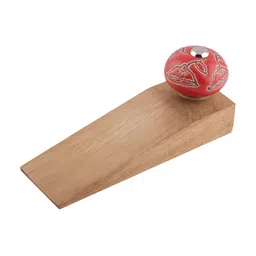 Indianshelf Red & Beige Etched Door Stopper-picture-7