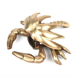 Indianshelf Beige Brass Crab Door Knocker-image-87