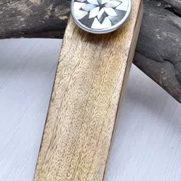 Indianshelf Grey & White Printed Door Stopper-9