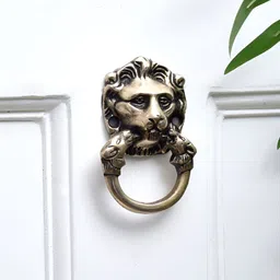 Indianshelf Beige Lion Head Door Knocker-image-83