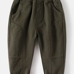 StyleCast Boys Olive Cotton Regular Trousers-image-70