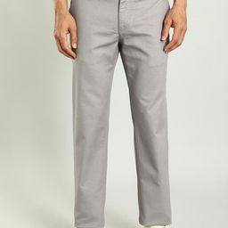 Indian Terrain Men Kansas Mid-Rise Regular Trousers-image-27
