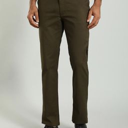 Indian Terrain Men Kansas Mid-Rise Trousers-image-13