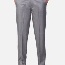 Sam and Jack Men Grey Smart Formal Trousers-11