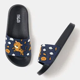 R&B Boys Printed Sliders-0