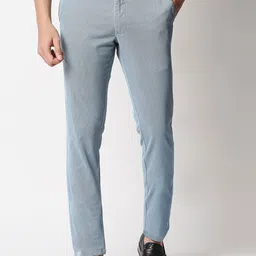 Basics Men Tapered Fit Cotton Trousers-image-86