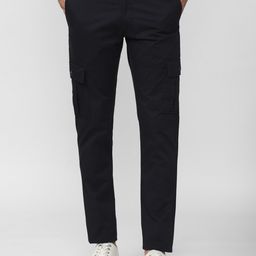 Van Heusen Sport Men Black Slim Fit Cargos Trousers-image-92