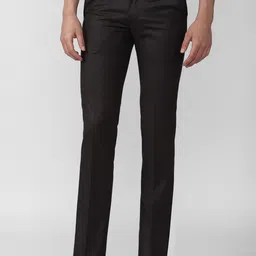 Van Heusen Men Black Slim Fit Trousers-picture-47
