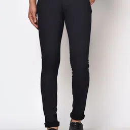 Octave Men Black Solid Cotton Regular Fit Chinos Trousers-image-42