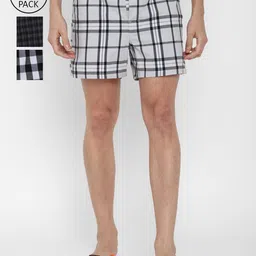 AMERICAN EAGLE OUTFITTERS Men Pack Of 3 Checked Boxers-14