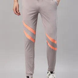 JUMP USA Men Lavender-Colored Solid Slim Fit Active Wear Joggers-image-49