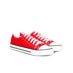 MOZAFIA Women Canvas Lace-up Casual Low Top Sneakers-54