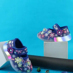 BAESD Kids Printed Round Toe LED Lightweight Slip-On Sneakers-image-81